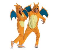 Disguise Pokémon Charizard Jumpsuit for Kids, Officially Licensed, Includes Detailed Hood with Dimensional Details & Wings, Soft Fabric, for Ages 4-6, 7-8 & 10-12 Years