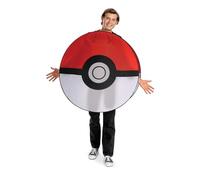 Disguise Pokemon Pokeball Costume, Official Pokemon Pop Out Costume Accessory for Adults and Kids, One Size