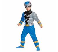 Disguise Power Rangers Blue Ranger Dino Fury Toddler Muscle Costume 115929
