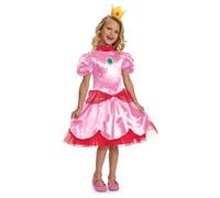 Nintendo Super Mario 158689K-15L-6 Princess Peach Fancy Dress Intl, M (7-8)