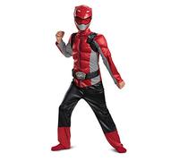 Disguise Red Ranger Beast Morpher Boys' Muscle Costume, M (7-8)