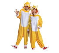 DISGUISE 162049STD-20L Tails Adult, Official Sonic Movie 3 Halloween Costume with Headpiece Dress Up & Accessories, Yellow, L/XL