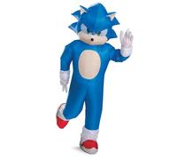 Disguise Sonic Inflatable Costume for Adults, Official Sonic Movie 3 Inflating Costume Outfit with Fan, One Size