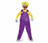 Disguise Super Mario Wario Deluxe Video Games Childrens Halloween Costume 98815