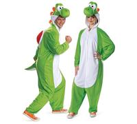 Disguise Super Mario Yoshi Costume for Adults, Official Nintendo Yoshi Hooded Jumpsuit, Size (L/XL)