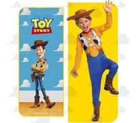 Disney Official Woody Costume for Kids, Includes Woody Hat, Cowboy Dress Up Outfit, Toy Story World Book Day Costume, 5-6 Years