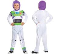 Disguise Toy Story Buzz Lightyear Costume for Kids, Official Disney Licensed Product, Printed Details, Soft Comfortable Material, with Fabric Hood, For 4-6 Years