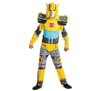 Disguise Transformers Bumblebee Costume for Kids, Official Hasbro Licensed Product, Padded Torso Details and Block Shoulder Pads, Includes Bumblebee Mask, 7-8 years