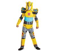 Disguise Transformers Bumblebee Costume for Kids, Officially Licensed Transformers, Features Character Half Mask with Detailed Print Jumpsuit, Comfortable Fit with Detailed Design, Ages 4-6