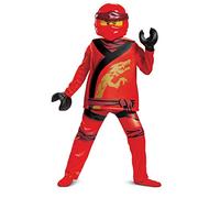 DISGUISE Unisex Kid's Kai Lego Ninjago Costume, Red, Large