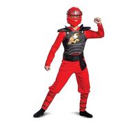 DISGUISE Unisex Kid's Lego Official Red Kai Ninjago Costume, Medium