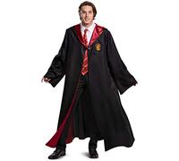 DISGUISE Unisex's Gryffindor Robe Prestige Costume Outerwear, Black & Red, XXL
