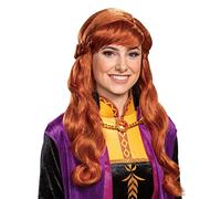 Disguise Women's Disney Anna Frozen 2 Wig, Orange, One Size Adult