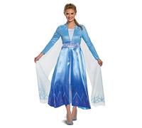 Disguise 23170B Disney Elsa Frozen 2 Deluxe Adult Costume Sized, Blue, Medium