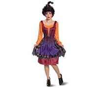 Disguise 15189T Disney Hocus Pocus Mary Classic Adult Costume Sized, Red & Orange, X-Small