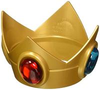 Disguise Women's Nintendo Super Mario Bros.Princess Peach Crown Costume Accessory, Gold/Red/Green, One Size, Gold/Red/Green, One Size