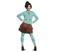 Disguise 67208T Vanelope Deluxe Adult Costume Wreck it Ralph Sized, Cartoon, Blue, X-Small