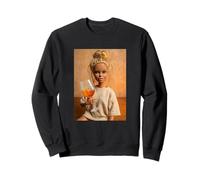 Disgusted Face Summer Orange Spray Cocktail Girls Fun Sweatshirt