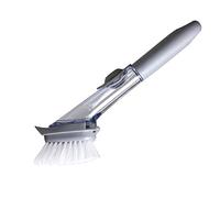 Dish Brush Scrubber Washing Brush With Soap Dispenser Kitchen Dish Brushes Refill Liquid Cleaning Removable Wash Head Washing Brush (One Size)