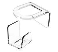 Dish Brush Storage Rack - Acrylic Sink Caddy, Portable Kitchen Organization, Lightweight Adhesive Holder Dish Wand | Long Lasting Scrubbers Sponges Practical Stand for Home, Cafe, Restaurant Use