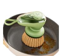 Dish Brush with Soap Dispenser - Scrub Cleaning Brush, Handheld Washing Tool | Refillable Soap Dispensing Dish Brush with Ergonomic Handle, Kitchen Sink Brush for Scrubbing Plates Bowls and Cutlery