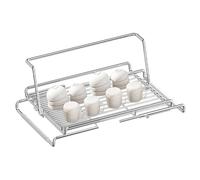Dish Drainer - Designed with non-slip strips and raised railings, drainer holder | Ensures stability when positioned the sink, thus avoiding bones