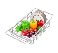 Dish Drainer - Dish Drainers | Plate Dryer Strainer, Extendable Drainer, Telescopic Storage Basket, Kitchen Under Shelf Tray, Utility Sorting Accessories