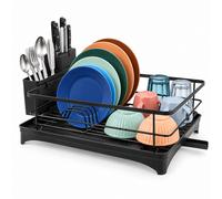 Dish Drainer, Dish Rack, Drip Tray and Cutlery Basket