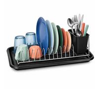 Dish drainer, dish rack, drip tray, draining grid, cutlery basket
