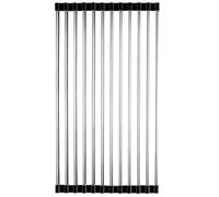 Dish Drainer, Foldable Drain Rack, Roller Blind, Holder, Shelf Sink, Drain Rack, Utensil, Easy To Clean, for Kitchen, Sink (Size : 47x24cm 12 tubes)