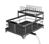 Dish Drainer for Kitchen Worktop, Rust Proof Lid Holder - Organizer for Kitchen, Home, Cupboards, Campervans, Apartments, Counters, Farmhouses, Campers, Campers, Apartments, Counters
