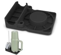 Dish Drainer for Stanley Cup 30/40 oz, Drying Rack for Placing Stanley Cup, Straw and Lid, Silicone Drying Mat for 30/40 oz Tumblers, Accessories for Stanley Cup (Black) without Cup