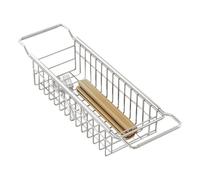 Dish Drainer for the Sink, Wire Basket, Telescopic Storage Rack for the Sink, Drain Rack for the Kitchen, Basket Under the Kitchen Sink, Accessories for the Kitchen Sink for Dishes, Cups