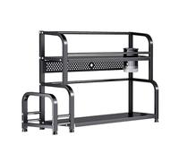 Dish Drainer Organizer - Multifunctional Kitchen Countertop Spice Rack, Reduces Clutter for Efficient Kitchen Storage