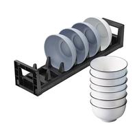 Dish Drawer Organizer - Draining Pot Lid Rack Stand Metal Organizer Stand - Rust-Proof Space-Saving Dish Rack Bowl for Cabinets Home Kitchen Restaurant Cafe