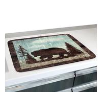 Dish Drying Mat - 50 x 30 cm Anti-Scald | for Coffee Bar - for Home, Apartment, Kitchen, Outdoor, Picnic and Camping