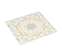 Dish Drying Mat Colorful Mandala Nature Culture Draining Board Mat Microfiber Non-Slip Dish Dryer Pad, for Beer Glass, Cup Pan, Home Pub, 41x46cm
