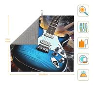 Dish Drying Mat for Kitchen Counter Super Absorbent Microfiber Kitchen Counter Mat Large Drainer Mats Magic Electric Guitar Music Coffee Bar Mat for Countertops Dish Drying Pad 18"x 16"