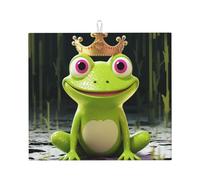 Dish Drying Mat for Kitchen Counter Super Absorbent Microfiber Kitchen Counter Mat Large Drainer Mats Crown frog Coffee Bar Mat for Countertops Dish Drying Pad 18"x 16"