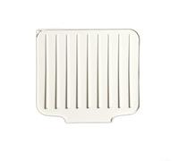 Dish Drying Mat Made of Silicone with Non-Slip Bottom and Folding Capability for Space-Conscious For Kitchens (White)