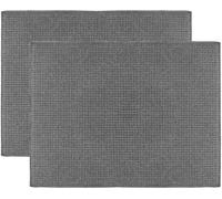 Dish Drying Mat, Microfiber Dry Pad, Quick-Drying Dish Drainer Board Mat for Kitchen Counter-top Tabletop Accessories, Machine Wash, 20 X 15 inch, 2-Pack