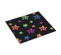 Dish Drying Mat Neon Gradient Star Pattern Drying Pad Washable Durable Sink Mats, for Restaurants, Home Pub, Table, 41x46cm