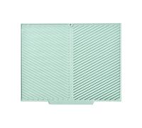 Dish Drying Mat - no-,Ill Silicone Worktop Saver | Foldable Stone Dish | 12.4 Inches Non-Slip Heat Resistant Tray, Easy Clean Protector, Compact Foldable Design for Small Spaces