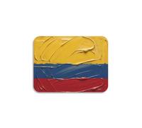 Dish Drying Mat Non Slip 39.8 x 30 cm | Soft Fabric Top, Fade Resistant, Bright Color Print for Kitchen Countertop, Colombian National Flags