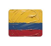 Dish Drying Mat Non Slip 50 x 40 cm | Soft Fabric Top, Fade Resistant, Bright Color Print for Kitchen Countertop, Colombian National Flags