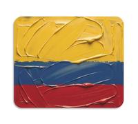 Dish Drying Mat Non Slip 60 x 50 cm | Soft Fabric Top, Fade Resistant, Bright Color Print for Kitchen Countertop, Colombian National Flags