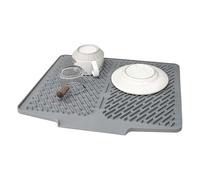 Dish Drying Mat, Non Slip Draining Pad-Drying - Count Count, Flexible Mat Construction Ensures Compatibility With Direct Food Touch And