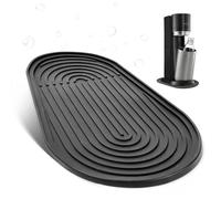 Dish Drying Mat, Silicone Mat Compatible with SodaStream Duo, Perfect Silicone Drying Mat, Non-Slip, Stable, Drip Mat, Accessories for Sodastream, 30 x 18.2 cm