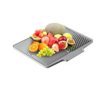 Dish Drying Mat, Silicone Pad System, Drainage Holes Tool for Kitchen Counter 8 Inch Length Rustproof Metal Part Handheld Kitchen Tool Heavy Duty Sink Gear Daily Drawer Support Modern Utensils