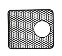 Dish Drying Mats, Food-Grade Silicone Anti-Slip Sink Mat With Elevated Drainage Feet, Dishwasher Safe For Kitchen Sinks, 13.6×11.6 Inch(black side hole)